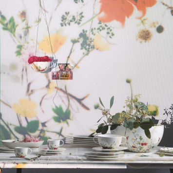 Чаша суповая с блюдцем 0,37л коллекции Brillance Fleurs Sauvages бренда Rosenthal