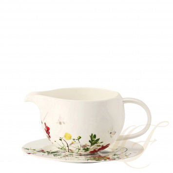 Соусник с подставкой 0,55л коллекции Brillance Fleurs Sauvages бренда Rosenthal