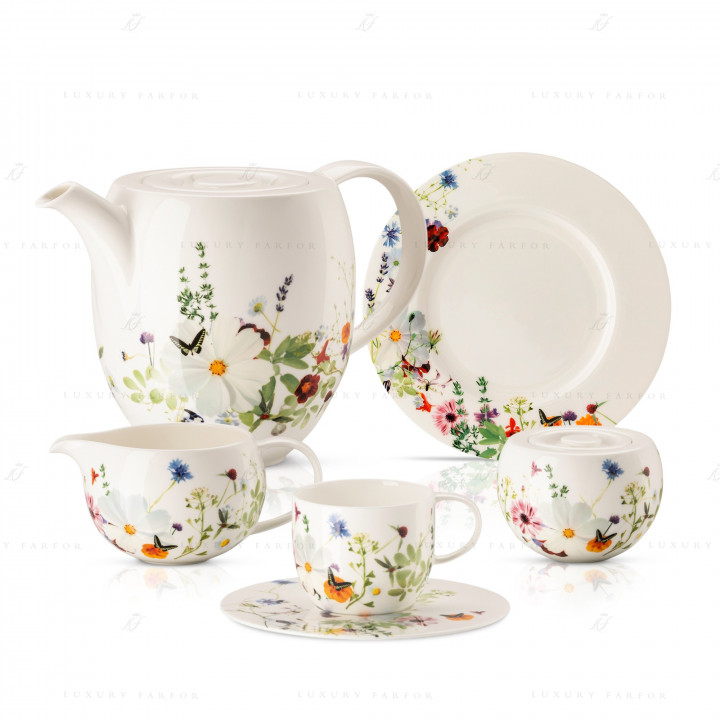 Кофейный сервиз на 6 персон коллекции Brillance Grand Air бренда Rosenthal