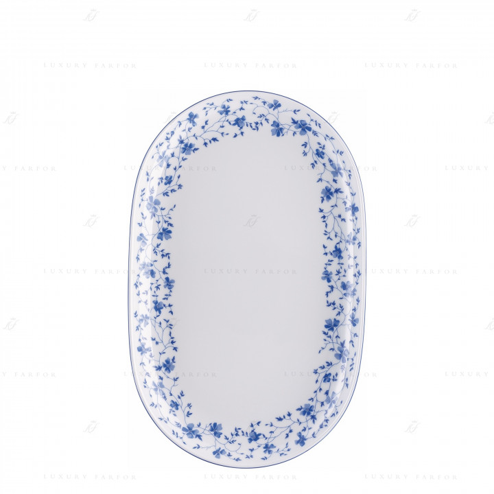 Блюдо овальное 32см коллекции Form 1382 Blaublüten бренда Rosenthal