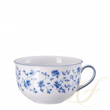 Чашка Café au lait с блюдцем 0,3л коллекции Form 1382 Blaublüten бренда Rosenthal