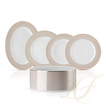 Столовый сервиз на 6 персон коллекции Francis Carreau Beige бренда Rosenthal