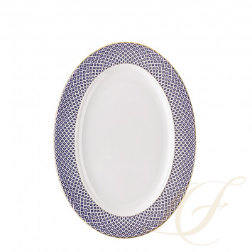 Блюдо овальное 34см коллекции Francis Carreau Bleu бренда Rosenthal