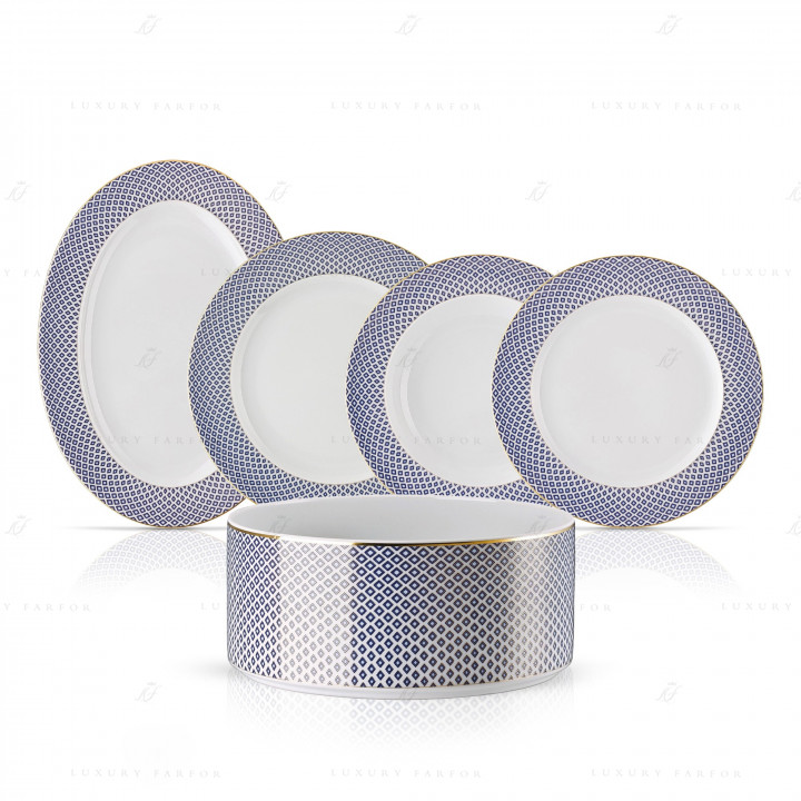 Столовый сервиз на 6 персон коллекции Francis Carreau Bleu бренда Rosenthal