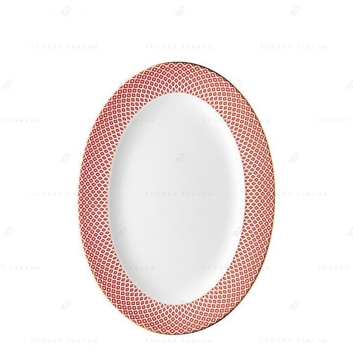 Блюдо овальное 34см коллекции Francis Carreau Rouge бренда Rosenthal