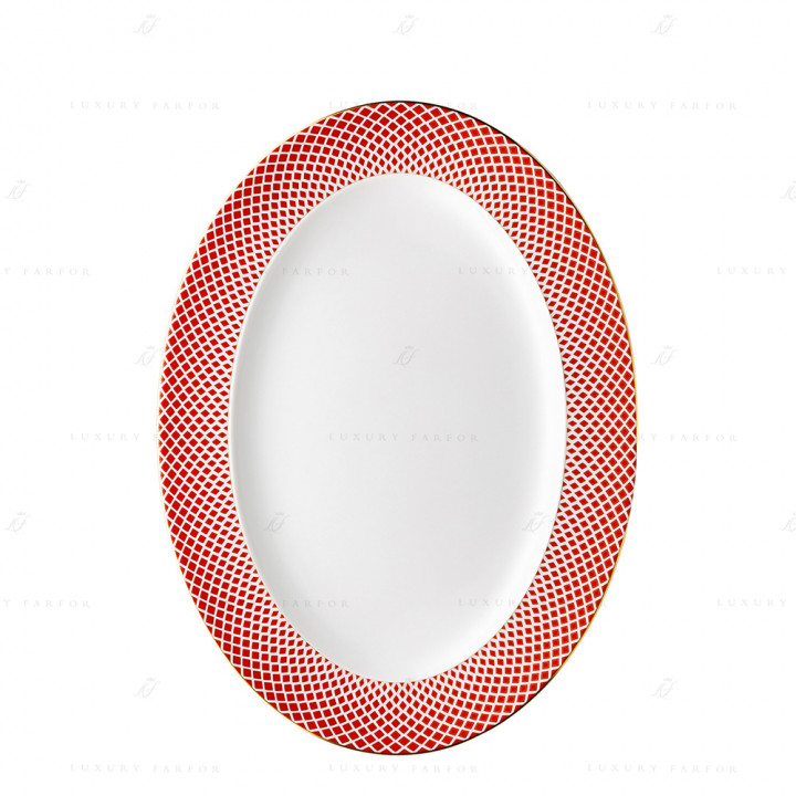 Блюдо овальное 40см коллекции Francis Carreau Rouge бренда Rosenthal