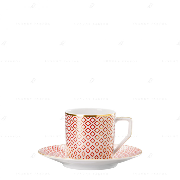 Чашка эспрессо с блюдцем 0,07л коллекции Francis Carreau Rouge бренда Rosenthal