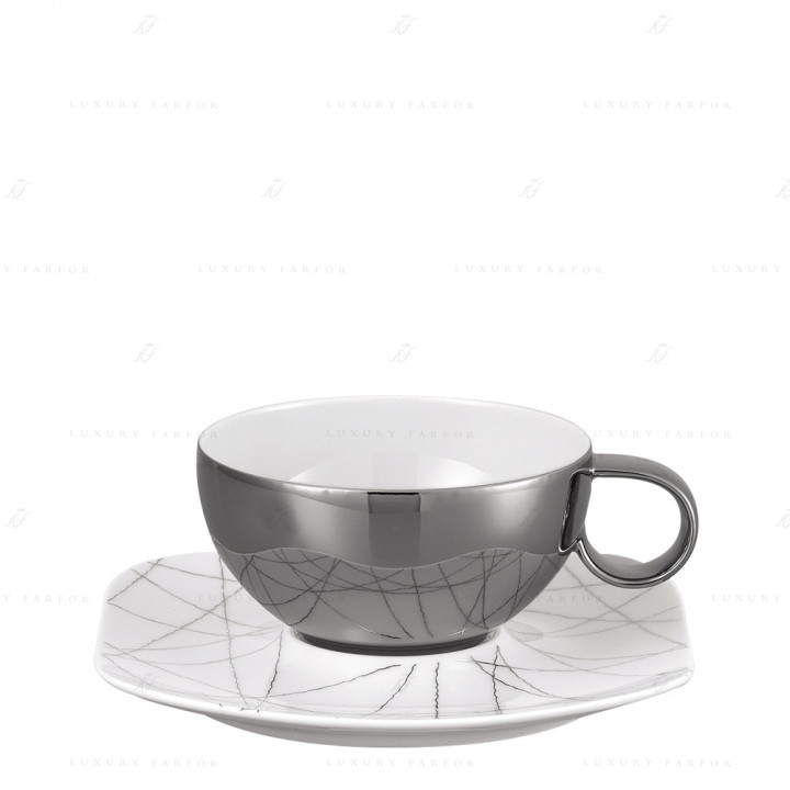 Чашка чайная с блюдцем 0,27л коллекции Free Spirit Stars бренда Rosenthal