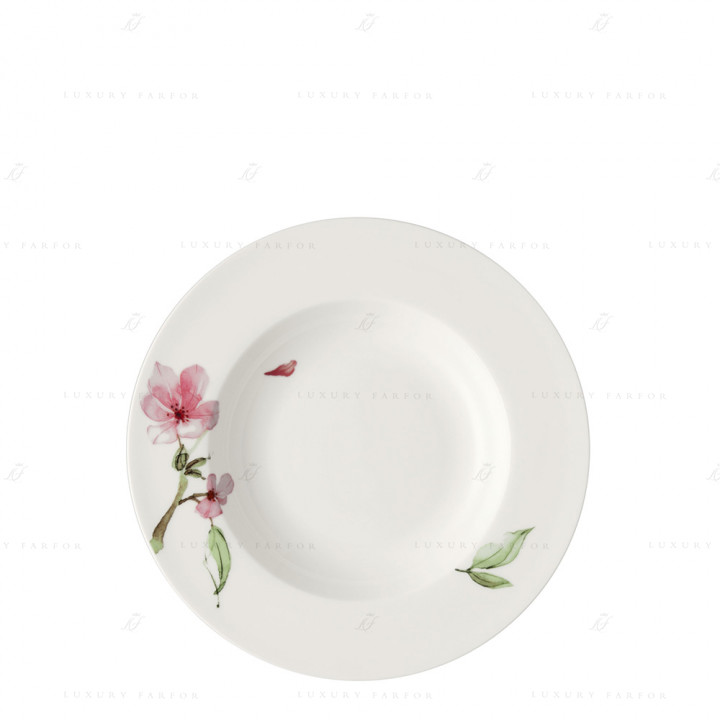Тарелка суповая 23см коллекции Jade Magnolie бренда Rosenthal