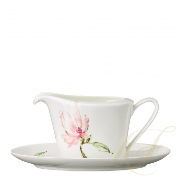 Соусник с подставкой 0,45л коллекции Jade Magnolie бренда Rosenthal
