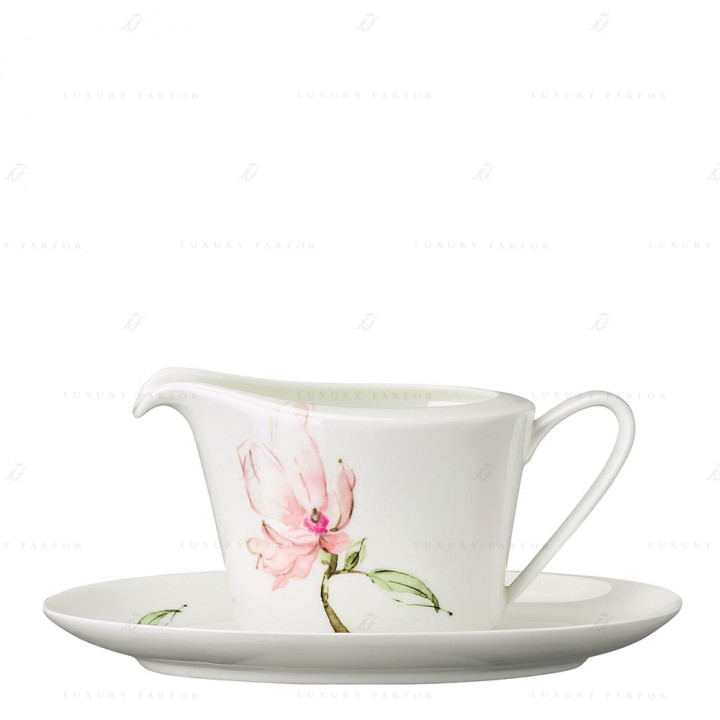 Соусник с подставкой 0,45л коллекции Jade Magnolie бренда Rosenthal