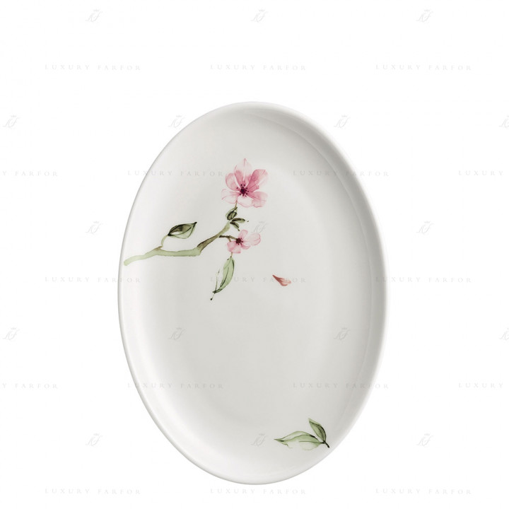 Блюдо овальное 30см коллекции Jade Magnolie бренда Rosenthal