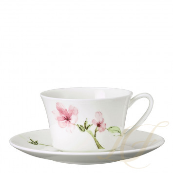 Чашка чайная с блюдцем 0,22л коллекции Jade Magnolie бренда Rosenthal