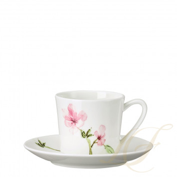 Чашка кофейная с блюдцем 0,20л коллекции Jade Magnolie бренда Rosenthal