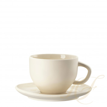 Чашка с блюдцем 0,33л коллекции Junto Alabaster бренда Rosenthal