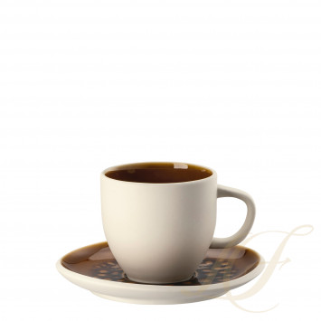 Чашка кофейная с блюдцем 0,24л коллекции Junto Amber бренда Rosenthal