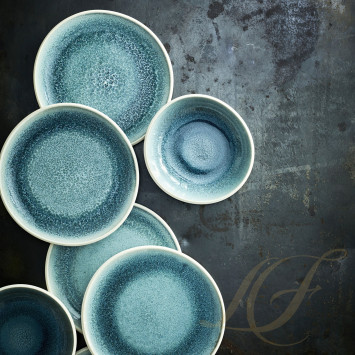 Тарелка 22см коллекции Junto Aquamarine бренда Rosenthal