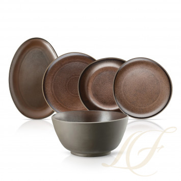 Столовый сервиз на 6 персон коллекции Junto Bronze бренда Rosenthal