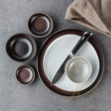 Столовый сервиз на 6 персон коллекции Junto Bronze бренда Rosenthal