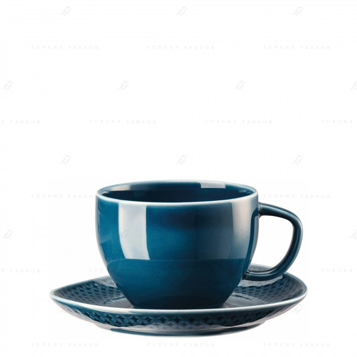 Чашка с блюдцем 0,28л коллекции Junto Ocean Blue бренда Rosenthal