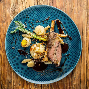 Столовый сервиз на 6 персон коллекции Junto Ocean Blue бренда Rosenthal