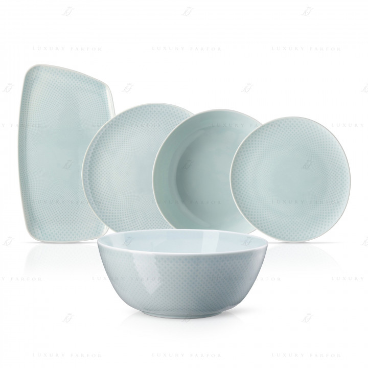 Столовый сервиз на 6 персон коллекции Junto Opal Green бренда Rosenthal