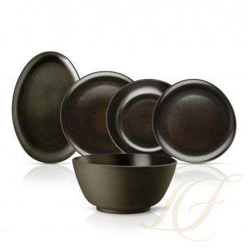 Столовый сервиз на 6 персон коллекции Junto Slate Grey бренда Rosenthal