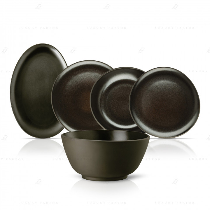 Столовый сервиз на 6 персон коллекции Junto Slate Grey бренда Rosenthal