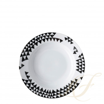 Тарелка суповая 23см коллекции Magic Garden Black Seeds бренда Rosenthal