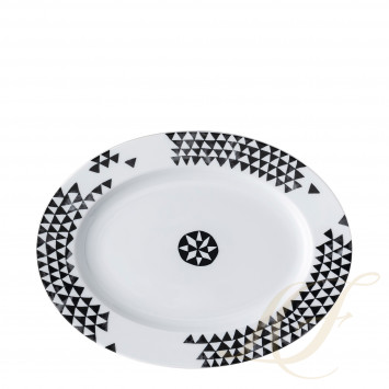 Блюдо овальное 32см коллекции Magic Garden Black Seeds бренда Rosenthal