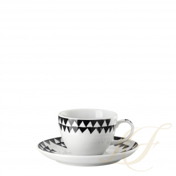 Чашка эспрессо с блюдцем 0,08л коллекции Magic Garden Black Seeds бренда Rosenthal