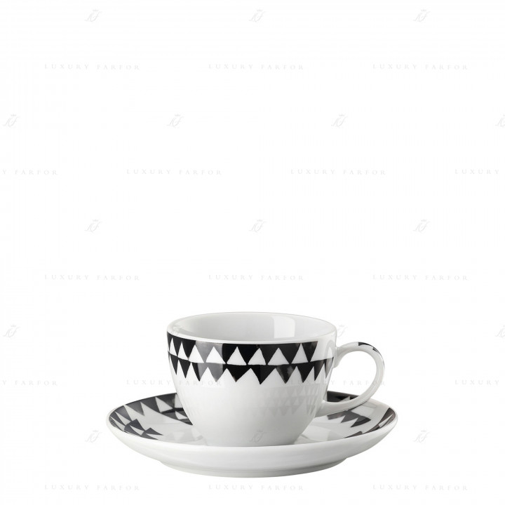 Чашка эспрессо с блюдцем 0,08л коллекции Magic Garden Black Seeds бренда Rosenthal