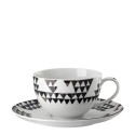 Чашка капучино с блюдцем 0,38л коллекции Magic Garden Black Seeds бренда Rosenthal