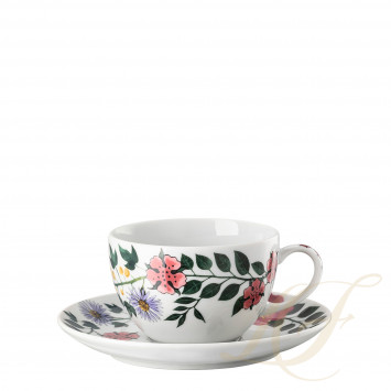 Чашка чайная с блюдцем 0,2л коллекции Magic Garden Blossom бренда Rosenthal