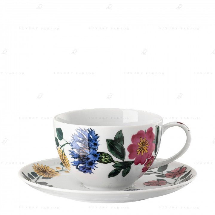 Чашка капучино с блюдцем 0,38л коллекции Magic Garden Blossom бренда Rosenthal