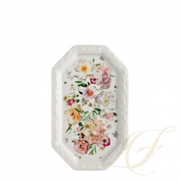 Поднос для молочника / сахарницы 27см коллекции Maria Pink Rose бренда Rosenthal