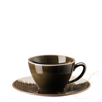 Чашка чайная с блюдцем 0,22л коллекции Mesh Colour 