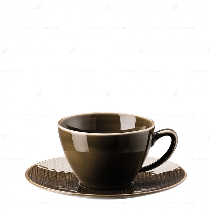 Чашка чайная с блюдцем 0,22л коллекции Mesh Colour 