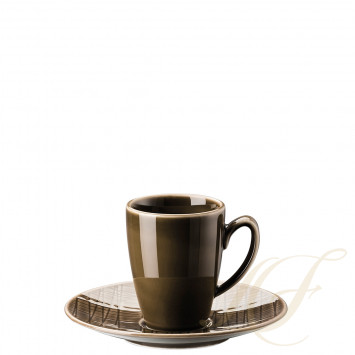 Чашка эспрессо с блюдцем 0,08л коллекции Mesh Colour 