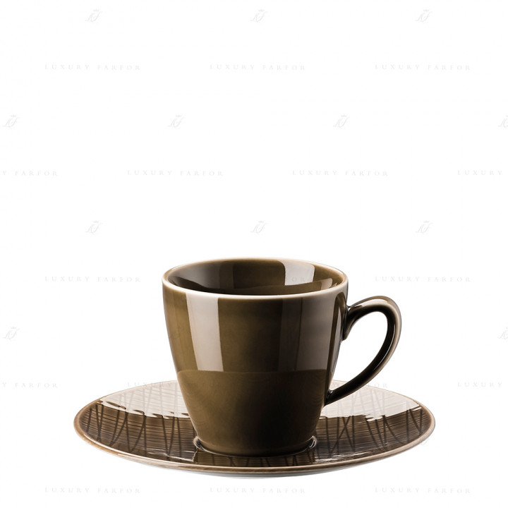 Чашка кофейная с блюдцем 0,18л коллекции Mesh Colour 