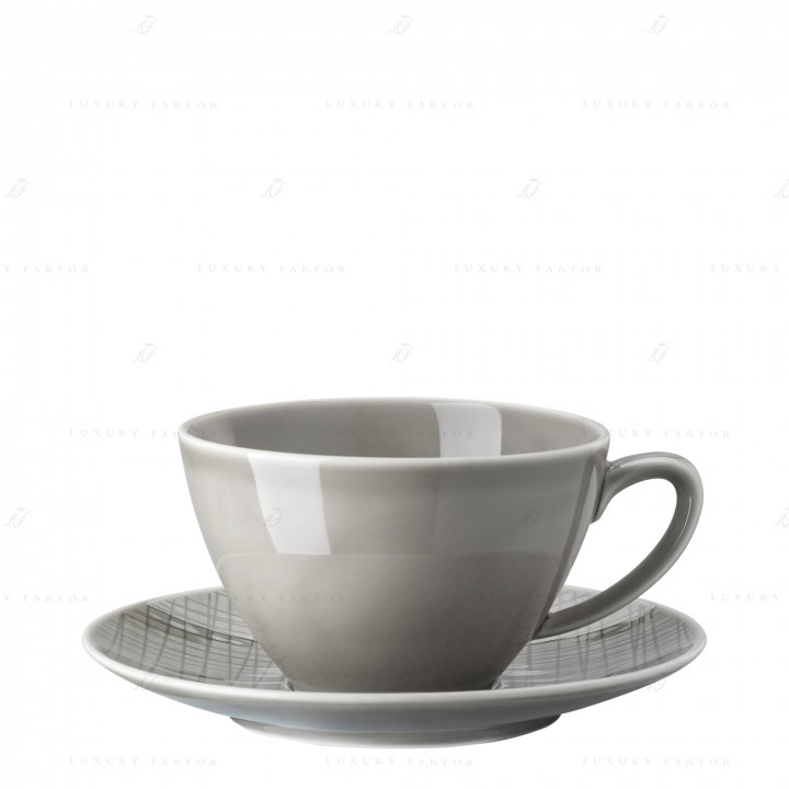 Чашка Café au lait с блюдцем 0,44л коллекции Mesh Colour 