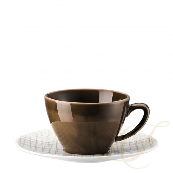 Чашка чайная с блюдцем 0,22л коллекции Mesh Line 