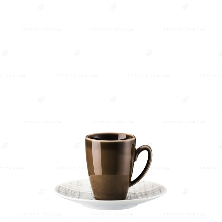 Чашка эспрессо с блюдцем 0,08л коллекции Mesh Line 