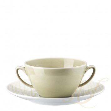 Чаша суповая с блюдцем 0,30л коллекции Mesh Line 