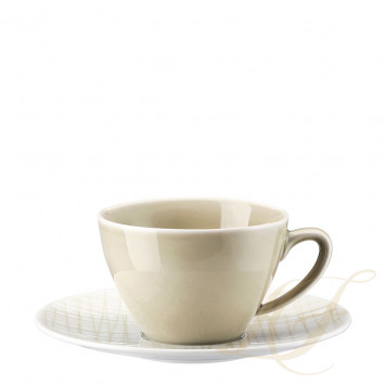 Чашка чайная с блюдцем 0,22л коллекции Mesh Line 