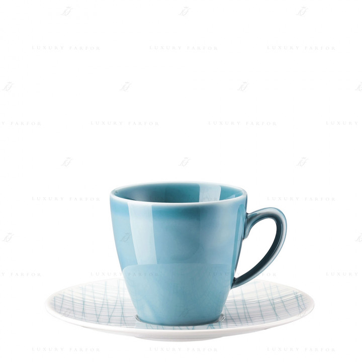 Чашка кофейная с блюдцем 0,18л коллекции Mesh Line 