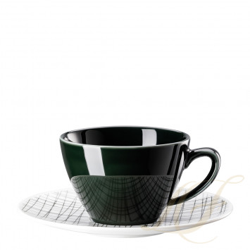 Чашка чайная с блюдцем 0,22л коллекции Mesh Line 