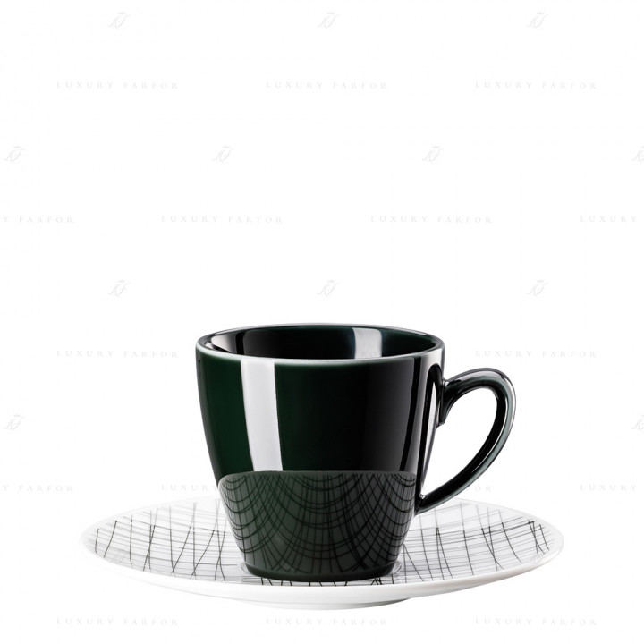Чашка кофейная с блюдцем 0,18л коллекции Mesh Line 