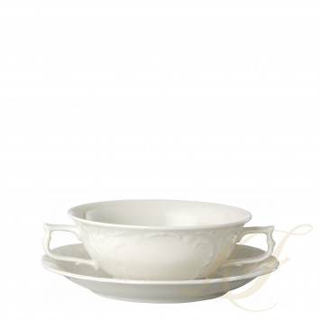 Чаша суповая с блюдцем 0,31л коллекции Sanssouci Elfenbein бренда Rosenthal