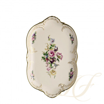 Блюдо овальное 33см коллекции Sanssouci Elfenbein Diplomat бренда Rosenthal